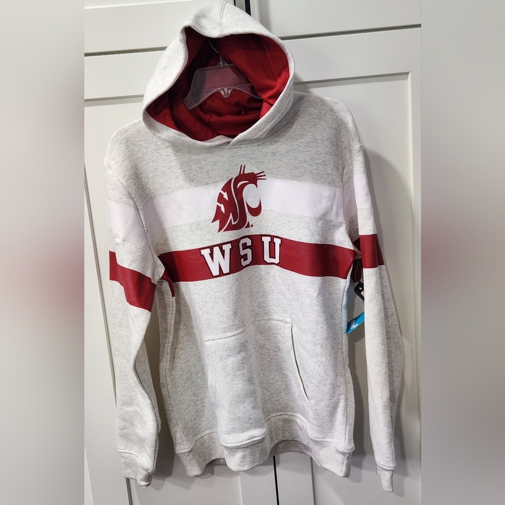 WSU Kids Gray and Red Hoodie